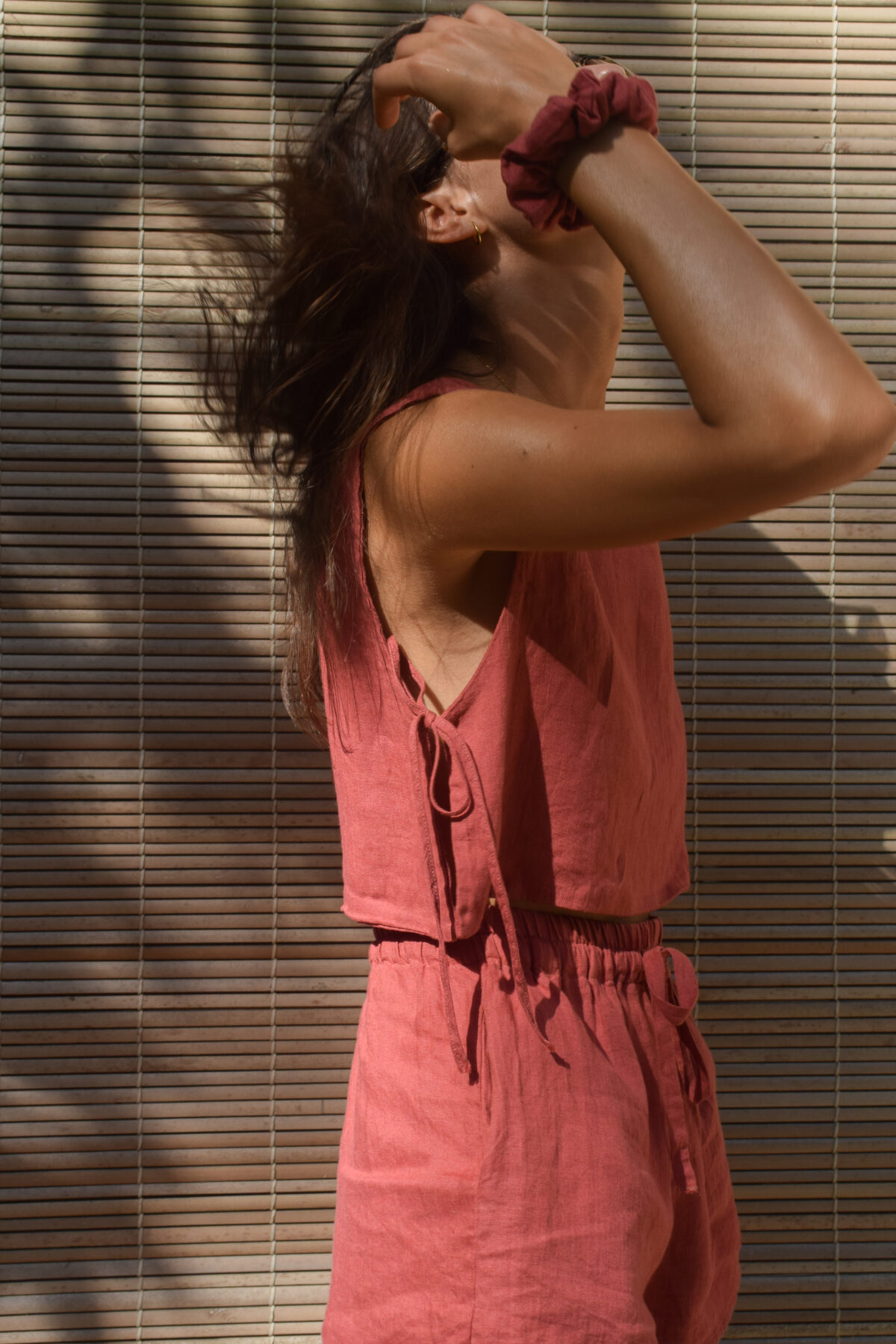 LINEN MINIMAL TOP - GUAVA - obrazek 7