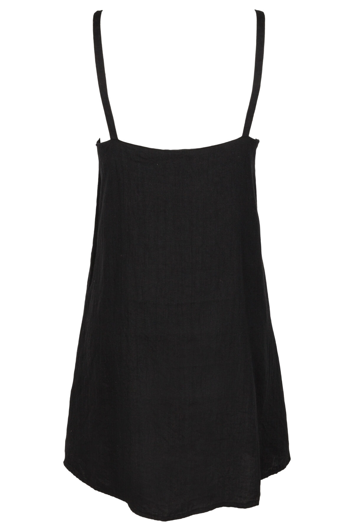 LINEN CLASSY DRESS - BLACK - obrazek 2