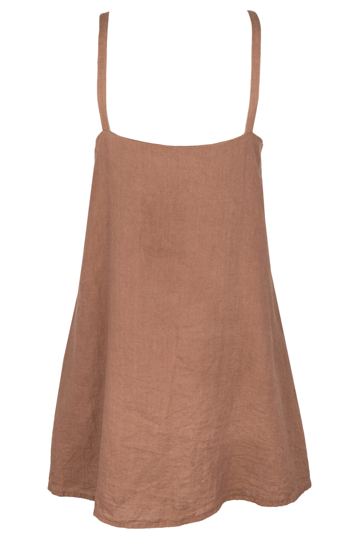 LINEN CLASSY DRESS - SOIL - obrazek 2