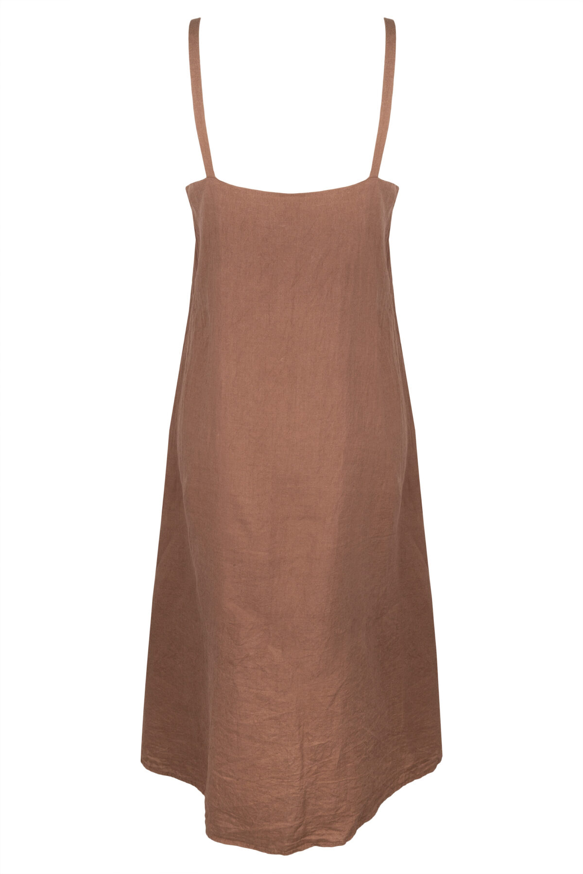 LINEN CLASSY MAXI DRESS - SOIL - obrazek 2