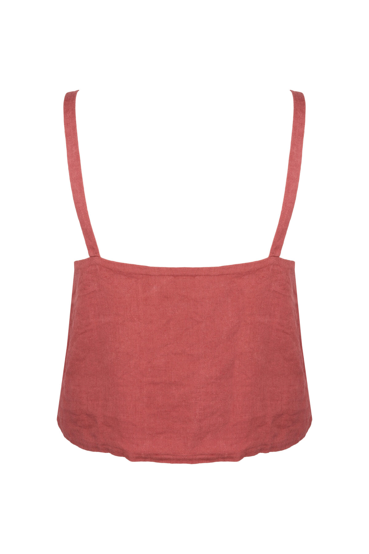 LINEN CLASSY TOP - GUAVA - obrazek 2