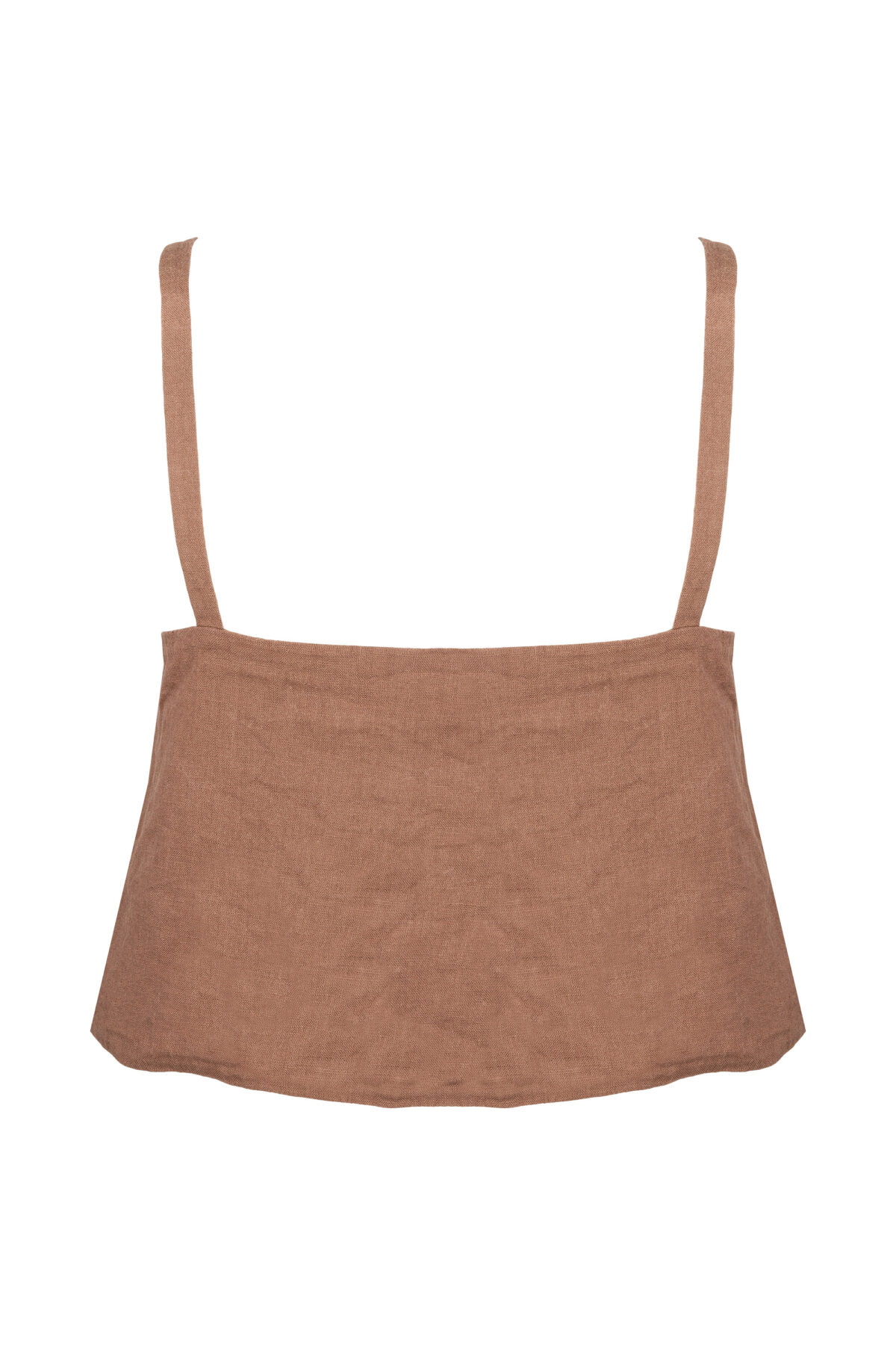 LINEN CLASSY TOP - SOIL - obrazek 2