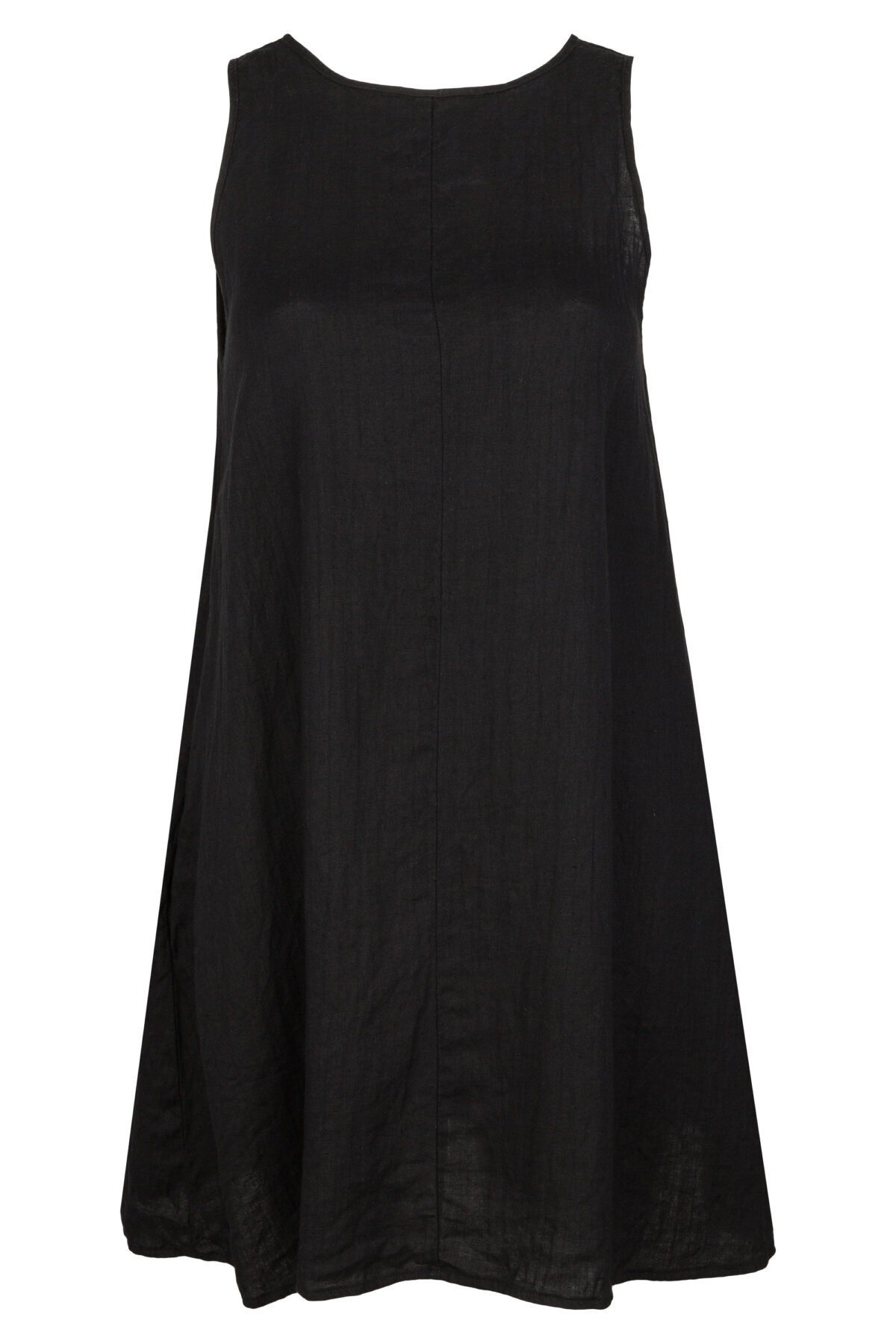 LINEN DRESS - BLACK