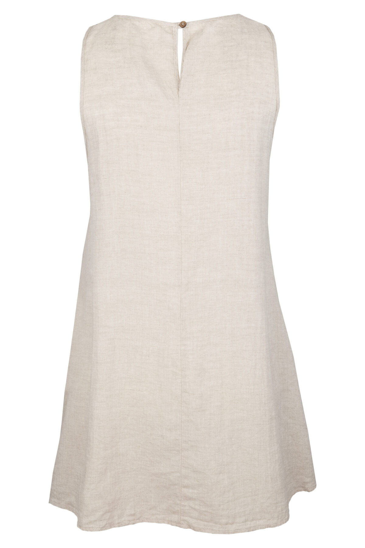 LINEN DRESS - CREAMY GRAY - obrazek 2