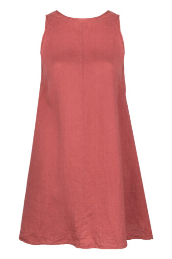 LINEN DRESS - GUAVA