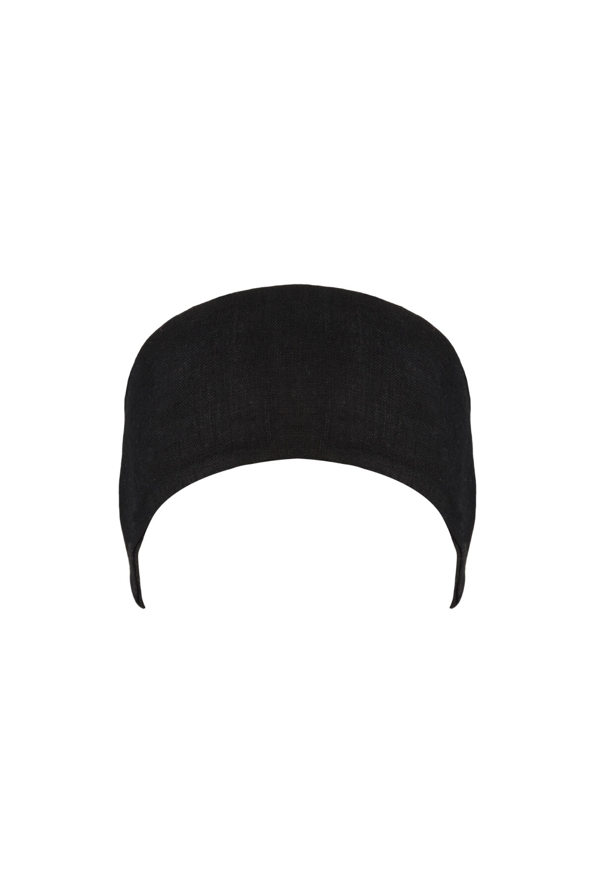 LINEN HEADBAND - BLACK