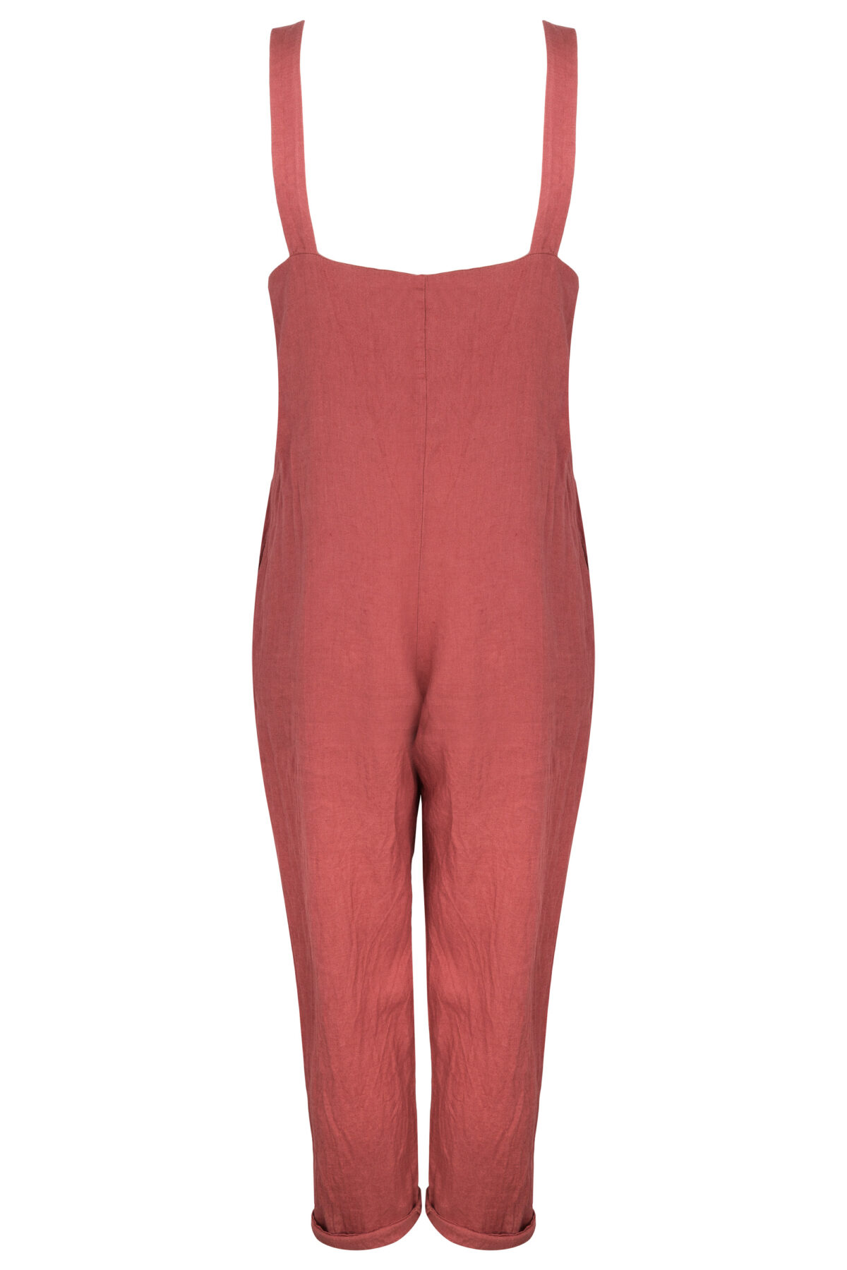 LINEN JUMPSUIT - GUAVA - obrazek 2