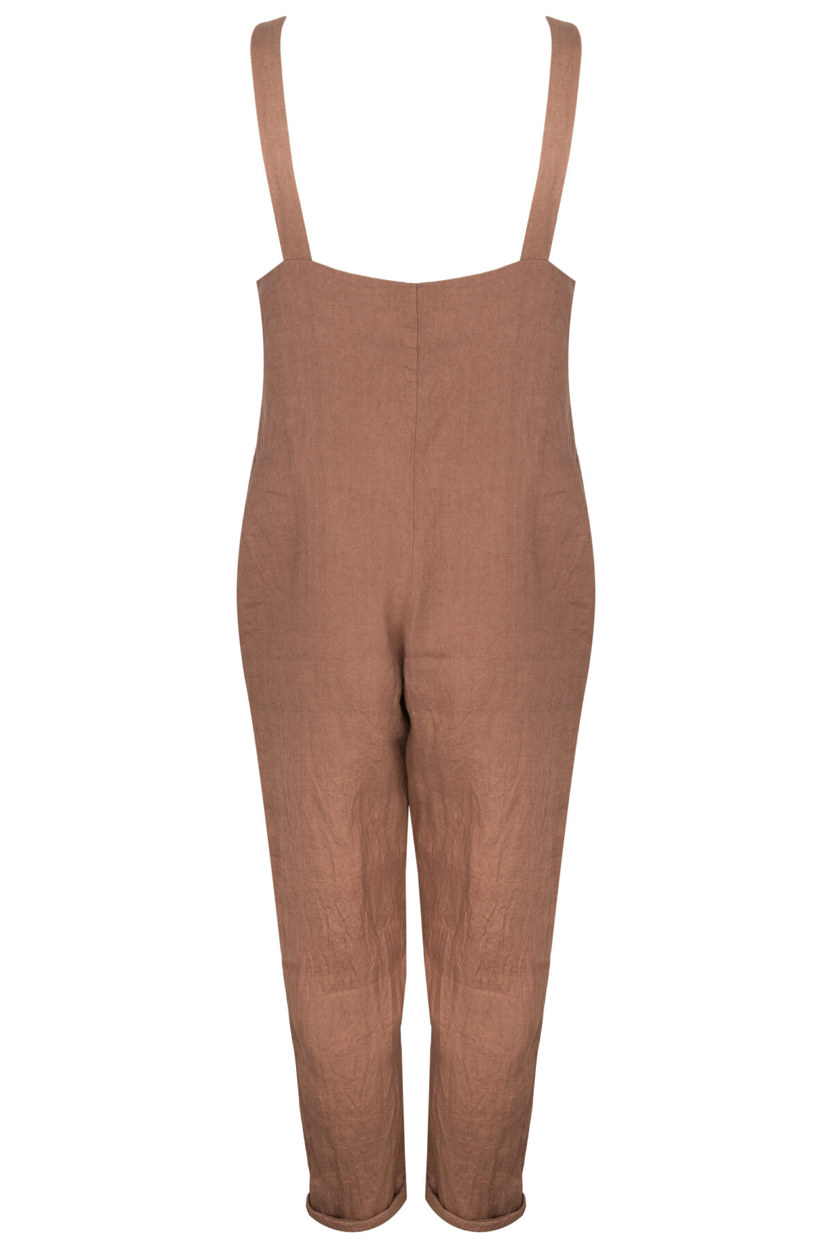 LINEN JUMPSUIT - SOIL - obrazek 2