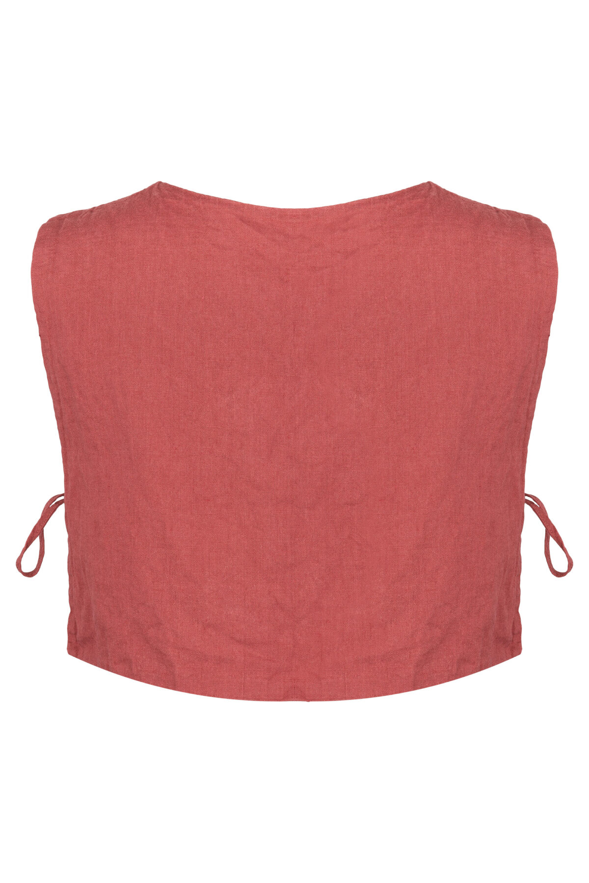 LINEN MINIMAL TOP - GUAVA - obrazek 2