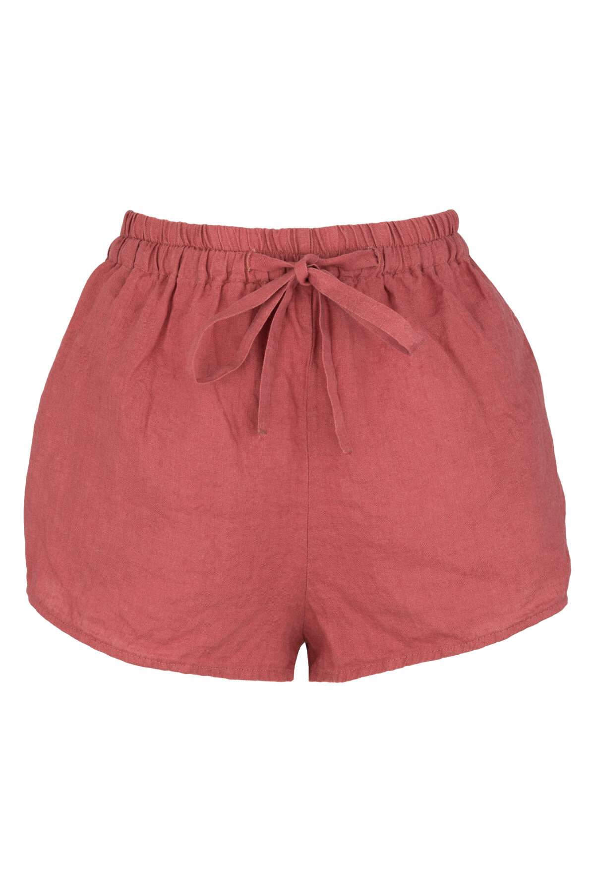 LINEN SHORTS - GUAVA