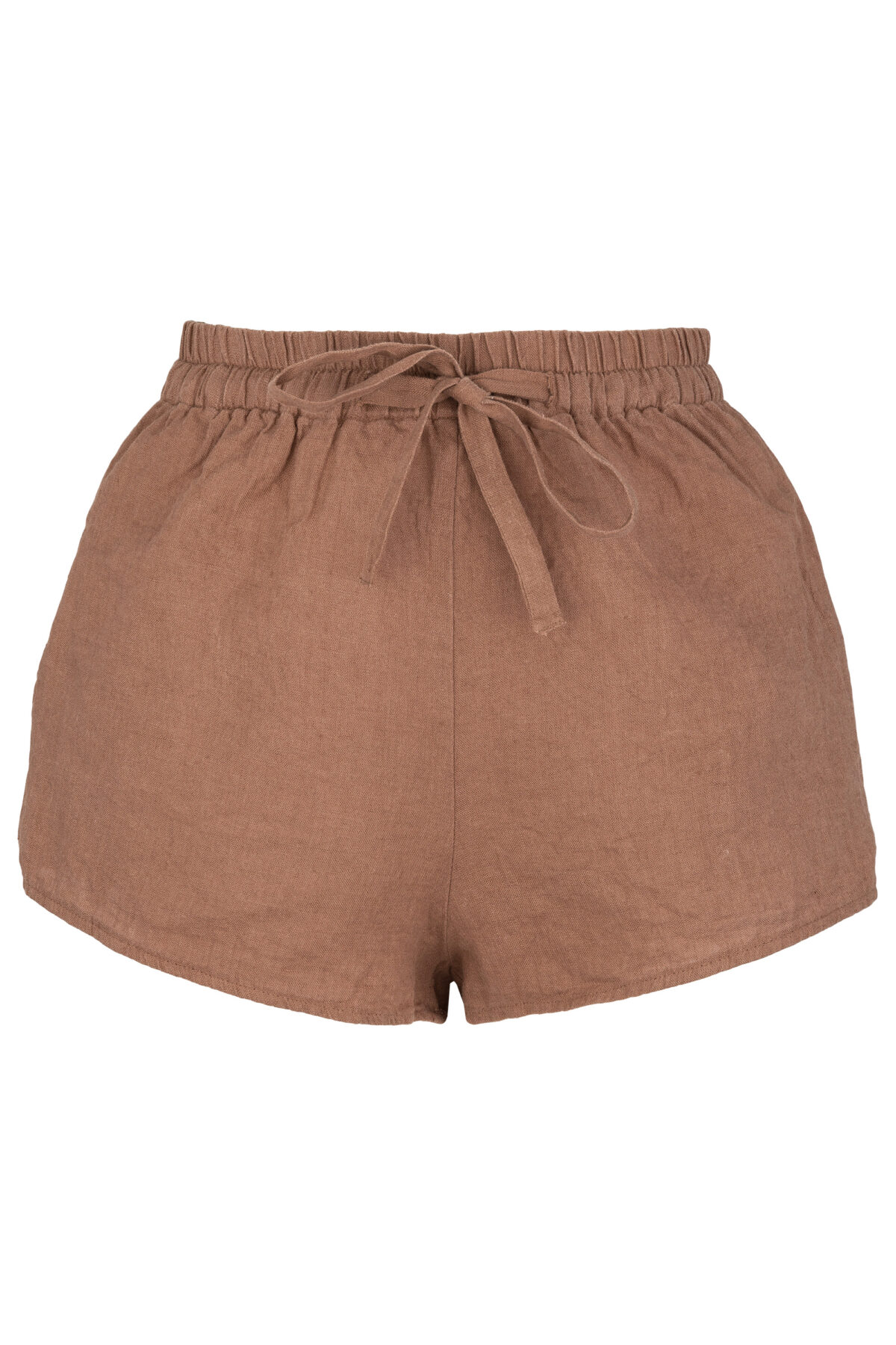 LINEN SHORTS - SOIL