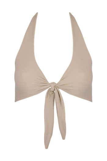 TIE TOP - CREAMY GRAY